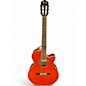 Used Ibanez AEG10NE Candy Tangerine Classical Acoustic Electric Guitar thumbnail