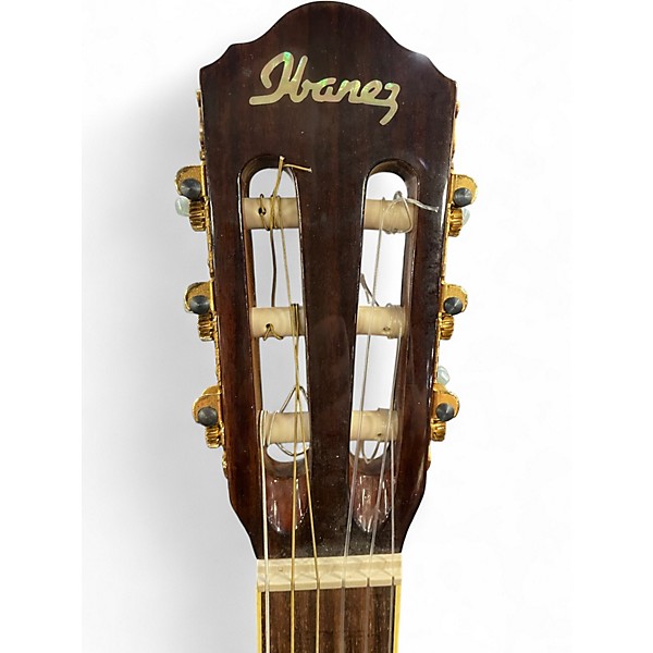 Used Ibanez AEG10NE Candy Tangerine Classical Acoustic Electric Guitar