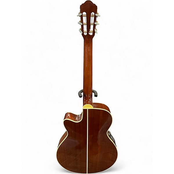 Used Ibanez AEG10NE Candy Tangerine Classical Acoustic Electric Guitar