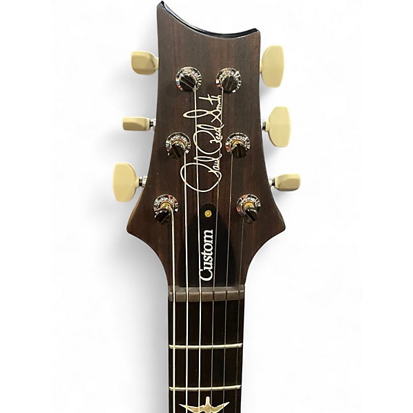 Used 2025 PRS Wood Library Custom 24 10 Top CHARCOL BURST Solid Body Electric Guitar