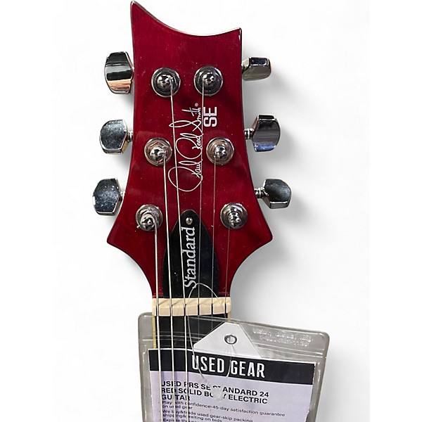 Used PRS SE Standard 24 Red Solid Body Electric Guitar