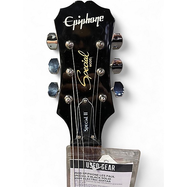 Used Epiphone Les Paul Special II Black Solid Body Electric Guitar