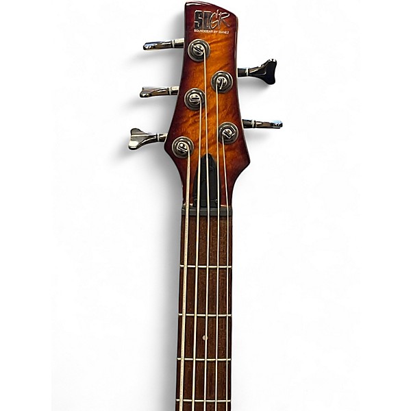 Used Ibanez SR405EGM quilted subburst Electric Bass Guitar