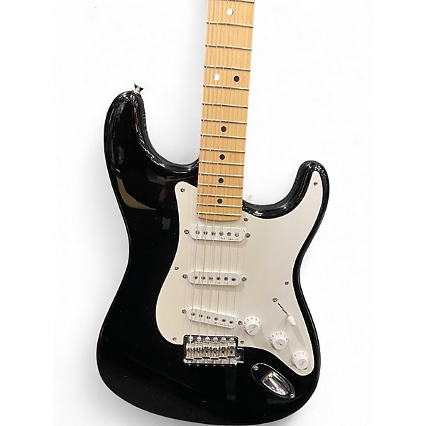 Used Fender Artist Series Eric Clapton Stratocaster Black Solid Body Electric Guitar