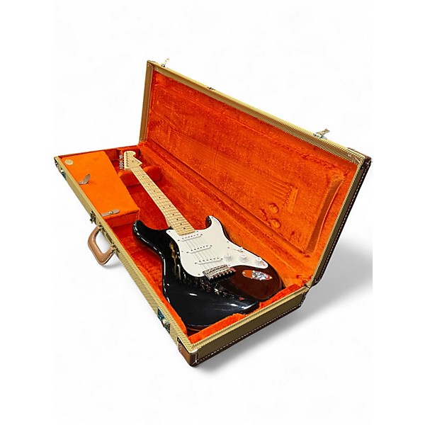 Used Fender Artist Series Eric Clapton Stratocaster Black Solid Body Electric Guitar