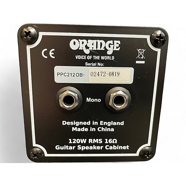 Used Orange Amplifiers PPC212OB 2x12 Open Back Guitar Cabinet