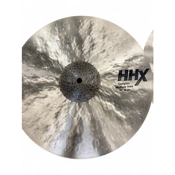 Used SABIAN 14in HHX Complex Medium Hi Hat Pair Cymbal