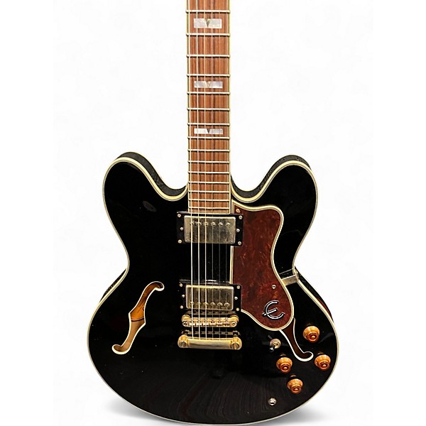 Used Epiphone Sheraton II Ebony Hollow Body Electric Guitar
