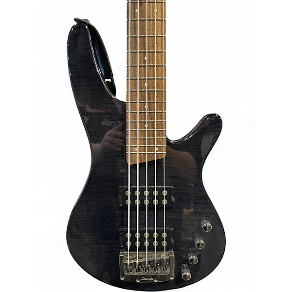 Used Ibanez SRX505 Trans Black Electric Bass Guitar