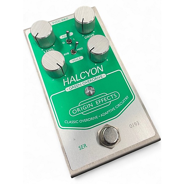 Used Halcyon Green Overdrive Effect Pedal