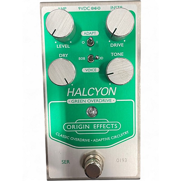 Used Halcyon Green Overdrive Effect Pedal