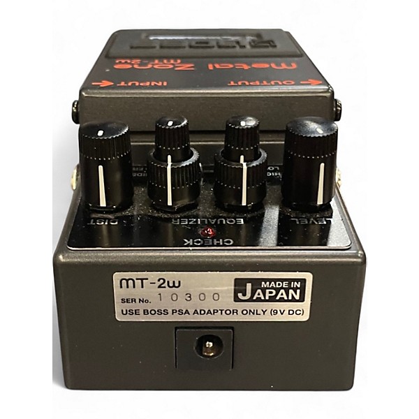 Used BOSS MT2W Metal Zone Waza Craft Effect Pedal
