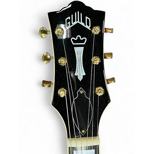 Used Guild GLR Alpine White Hollow Body Electric Guitar