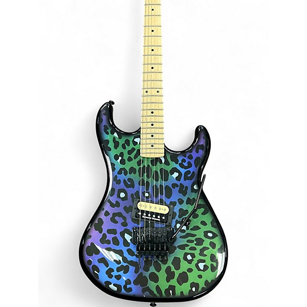 Used Kramer BARETTA "FERAL CAT" RAINBOW LEOPARD Solid Body Electric Guitar