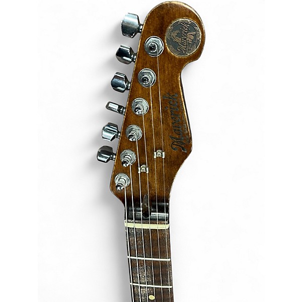 Used Walla Walla Maverick Red Solid Body Electric Guitar