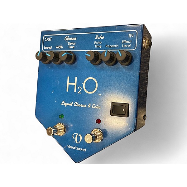 Used Visual Sound H2O Liquid Chorus Echo Effect Processor