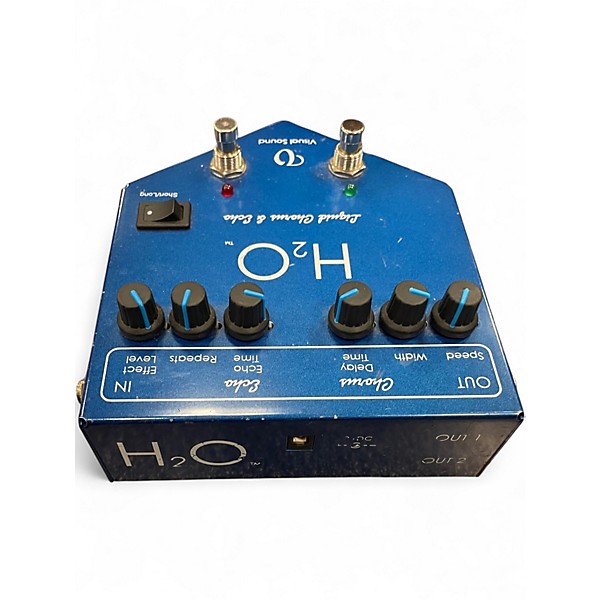 Used Visual Sound H2O Liquid Chorus Echo Effect Processor