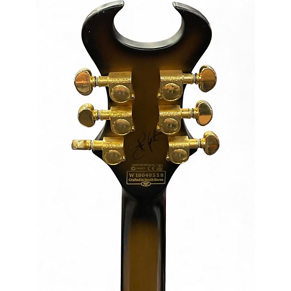 Used Schecter Guitar Research Synyster Gates Signature Custom Satin Gold Solid Body Electric Guitar