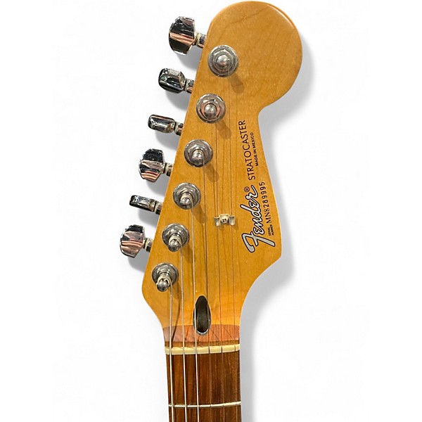 Used Fender Standard Stratocaster Black Cherry Solid Body Electric Guitar