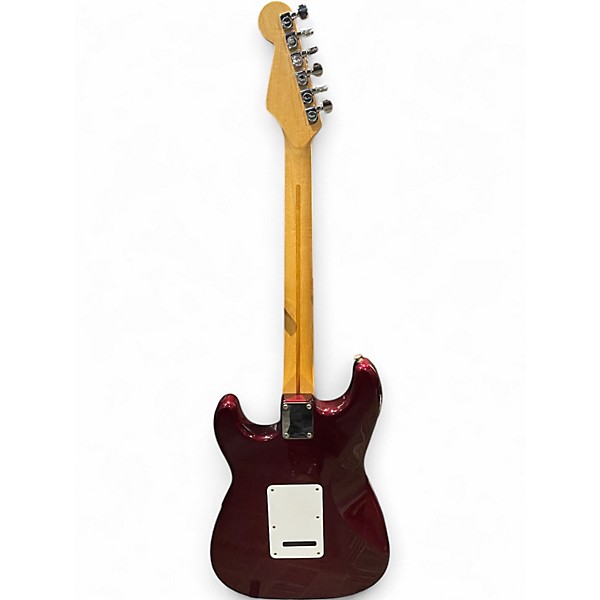 Used Fender Standard Stratocaster Black Cherry Solid Body Electric Guitar