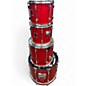 Used Ludwig 4 Piece ROCKER RED Drum Kit thumbnail