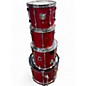 Used Ludwig 4 Piece ROCKER RED Drum Kit