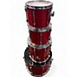 Used Ludwig 4 Piece ROCKER RED Drum Kit