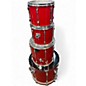 Used Ludwig 4 Piece ROCKER RED Drum Kit