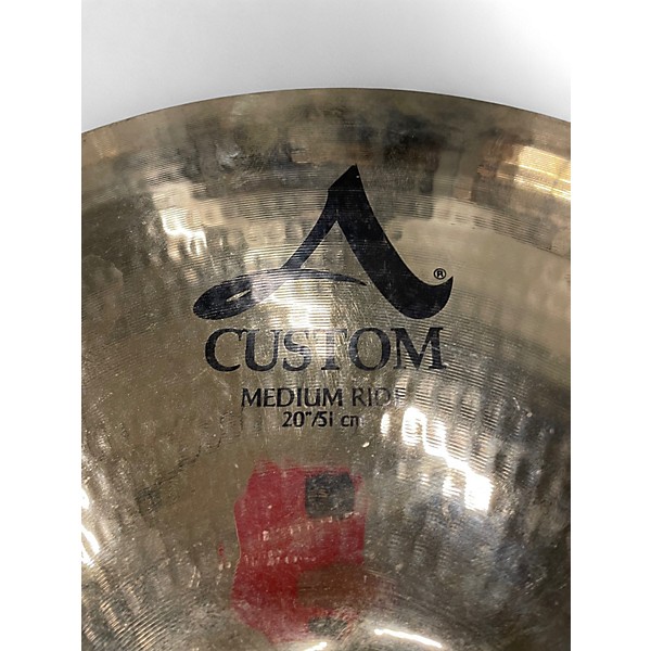 Used Zildjian 20in A Custom Medium Ride Cymbal