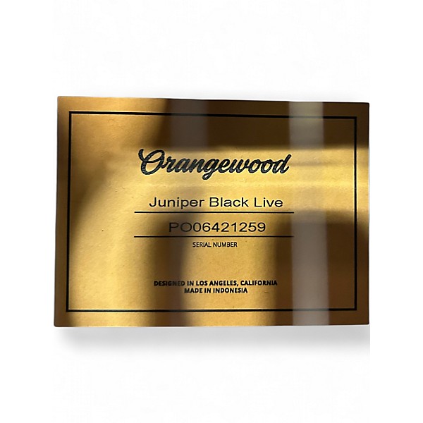 Used Orangewood JUNIPER BLACK LIVE Black Acoustic Guitar