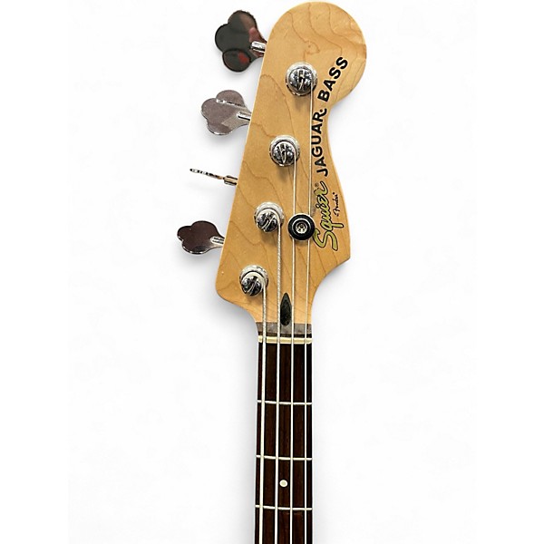 Used Squier Vintage Modified Jaguar Bass Special Black Electric Bass Guitar