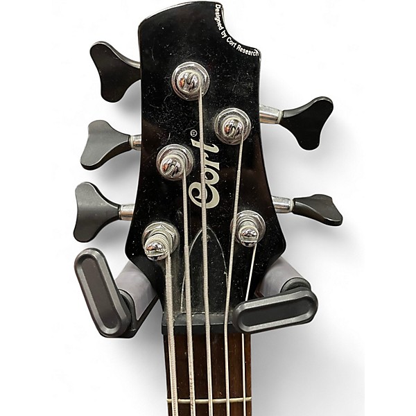 Used Cort ACTION BASS V Trans Crimson Red Electric Bass Guitar