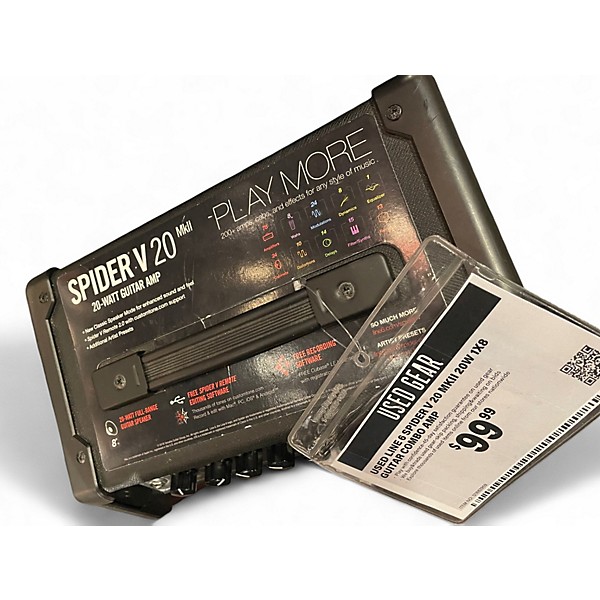 Used Line 6 Spider V 20 MkII 20w 1x8 Guitar Combo Amp