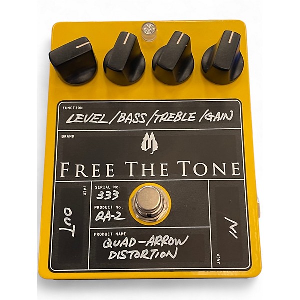 Used Free The Tone quad-arrow distortion Effect Pedal