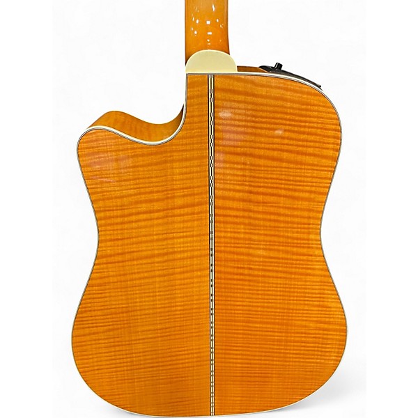 Used Takamine ef350ce Natural Acoustic Electric Guitar