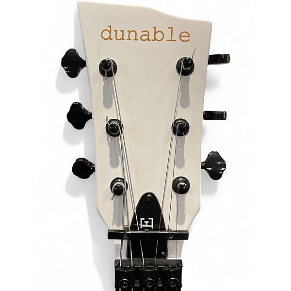 Used Dunable Guitars Asteroid DE Classic White Solid Body Electric Guitar