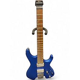 Used Ibanez Q52 HEADLESS 6 Blue Solid Body Electric Guitar