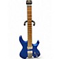 Used Ibanez Q52 HEADLESS 6 Blue Solid Body Electric Guitar thumbnail