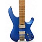 Used Ibanez Q52 HEADLESS 6 Blue Solid Body Electric Guitar