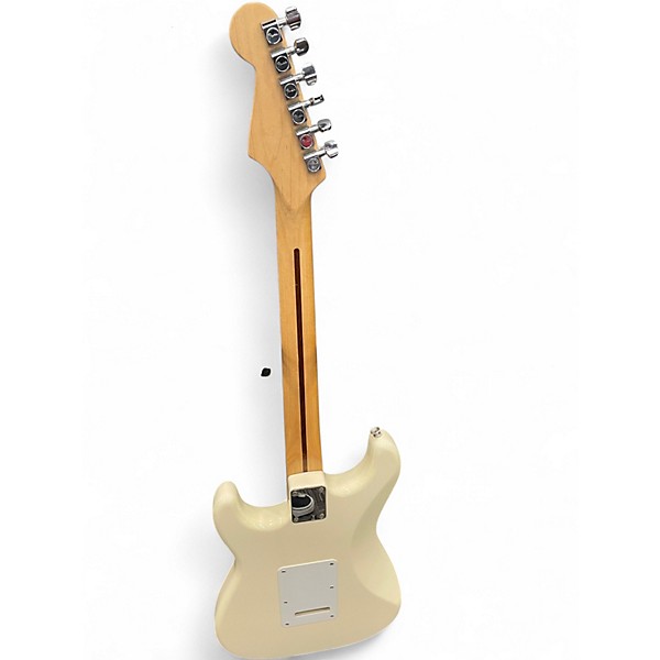 Used 2007 Fender Standard Stratocaster Antique White Solid Body Electric Guitar