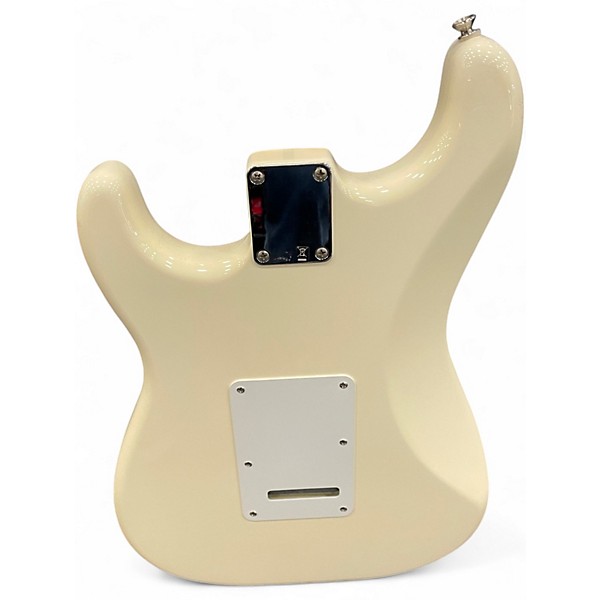 Used 2007 Fender Standard Stratocaster Antique White Solid Body Electric Guitar