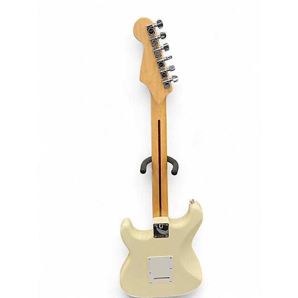 Used 2007 Fender Standard Stratocaster Antique White Solid Body Electric Guitar