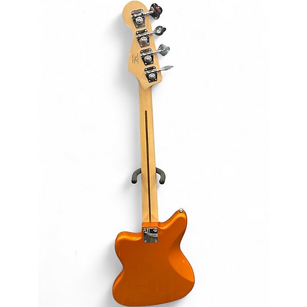 Used Squier AFFINITY SERIES JAGUAR BASS Orange Electric Bass Guitar