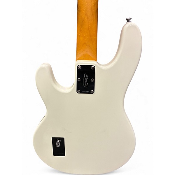 Used Sterling by Music Man RAY24CA Olympic White Electric Bass Guitar