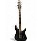 Used Schecter Guitar Research C-7 SLS Elite Evil Twin Black Solid Body Electric Guitar thumbnail