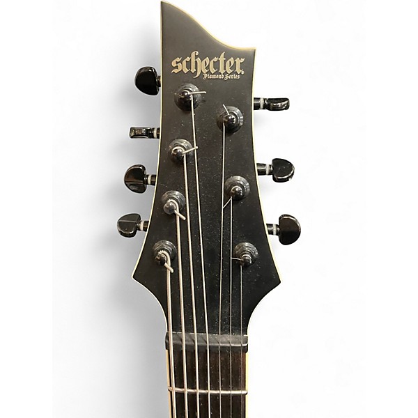 Used Schecter Guitar Research C-7 SLS Elite Evil Twin Black Solid Body Electric Guitar