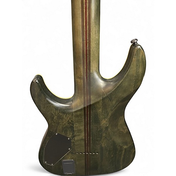 Used Schecter Guitar Research C-7 SLS Elite Evil Twin Black Solid Body Electric Guitar