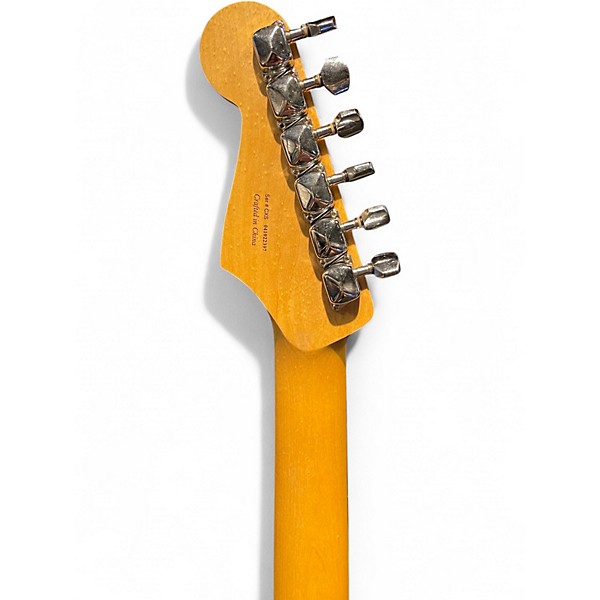 Used Starcaster by Fender Stratocaster Black Solid Body Electric Guitar