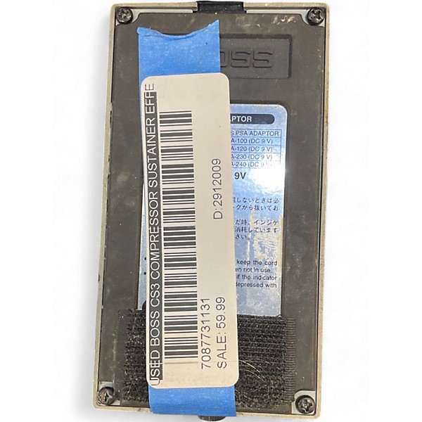 Used BOSS CS3 Compressor Sustainer Effect Pedal