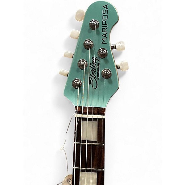 Used Sterling by Music Man MARIPOSA DORADO GREEN Solid Body Electric Guitar